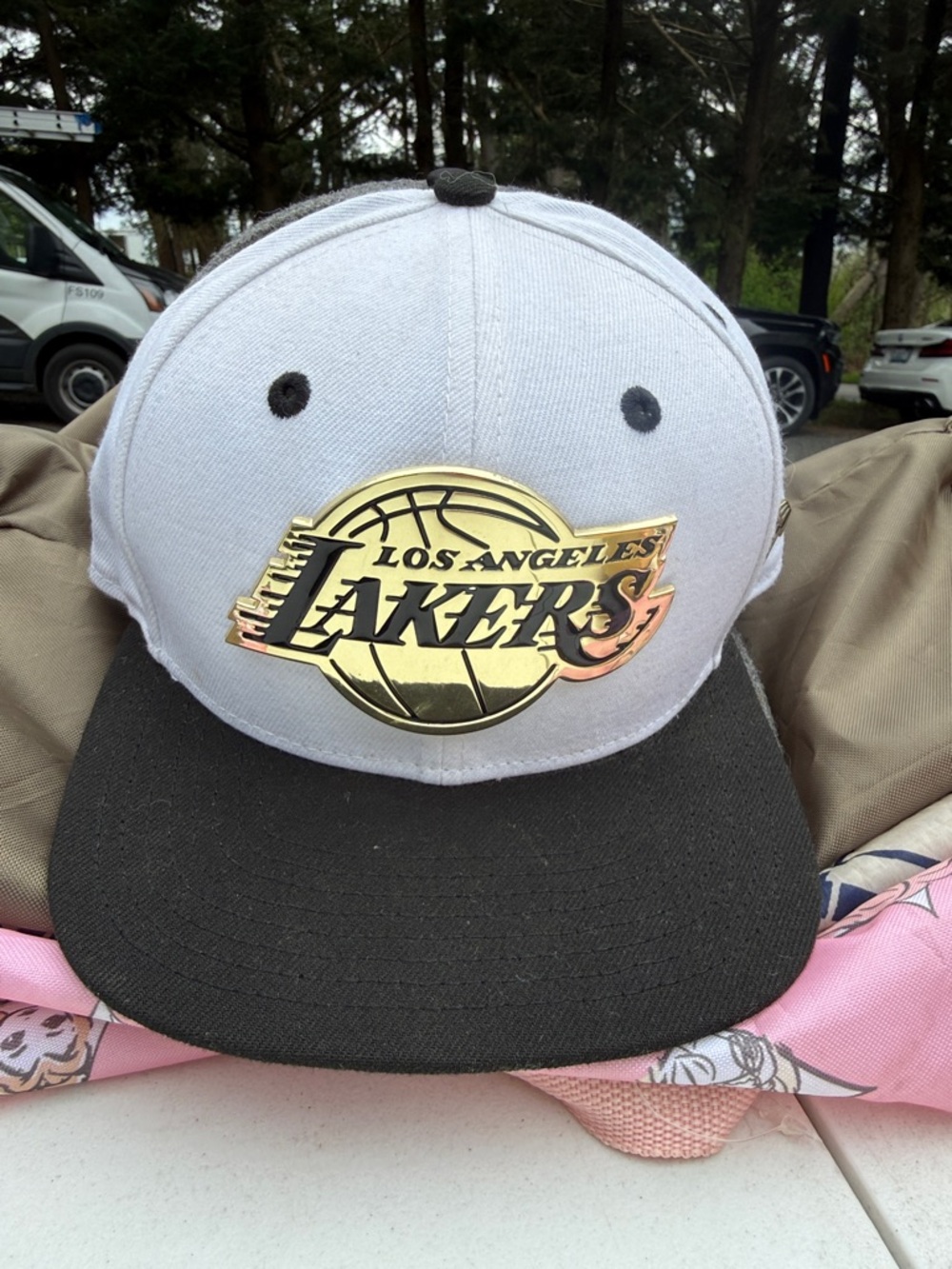 Lakers Gold Kobe Bryant Snapback Hat with Metal Plate Logo